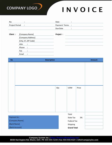 invoice template for pages mac